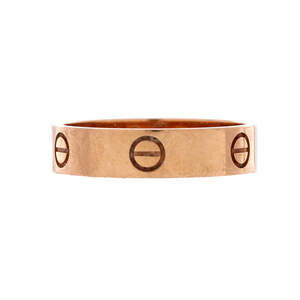 Cartier Love Band Ring 18K Rose Gold